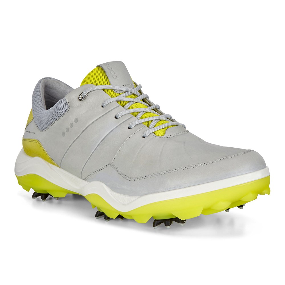 ECCO Mens Golf Shoes White/Green - Cleated Strike - SAX-670139